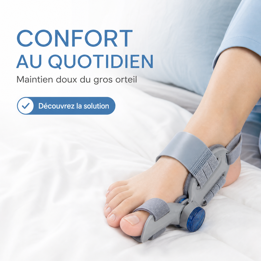 Attelle de Confort pour Orteil — Support d’Alignement Doux