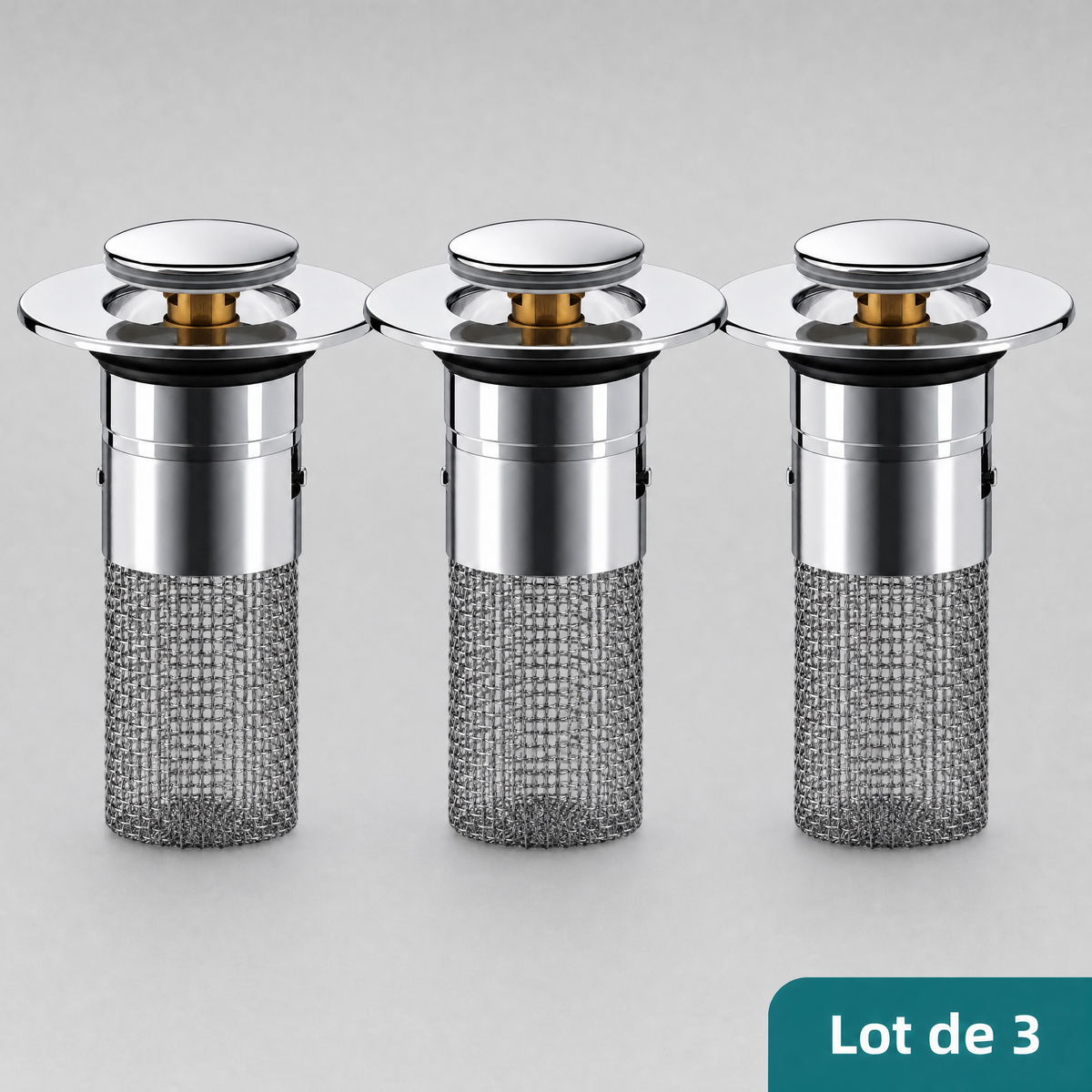 Filtre Anti-Bouchon pour Évier – Crépine Inox Anti-Odeur