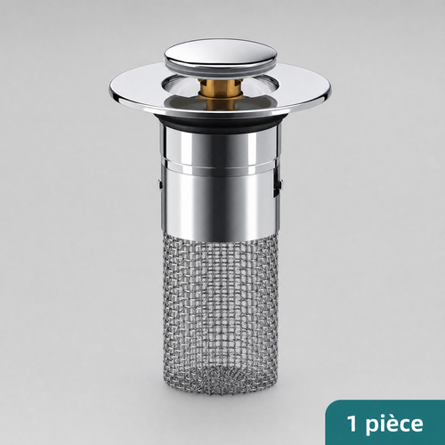 Filtre Anti-Bouchon pour Évier – Crépine Inox Anti-Odeur