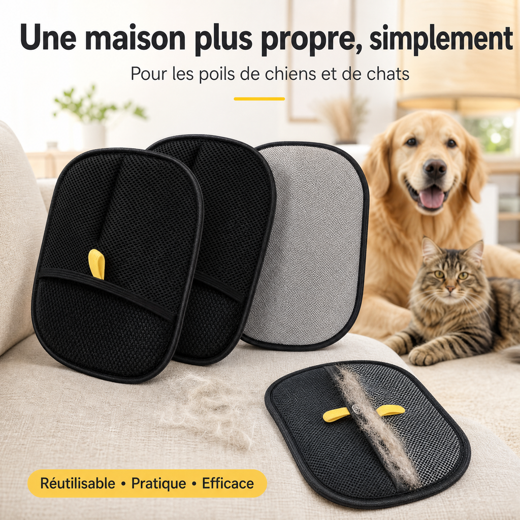 Le Gant Magique Anti-Poils — Dites Adieu aux Poils en 30 Secondes