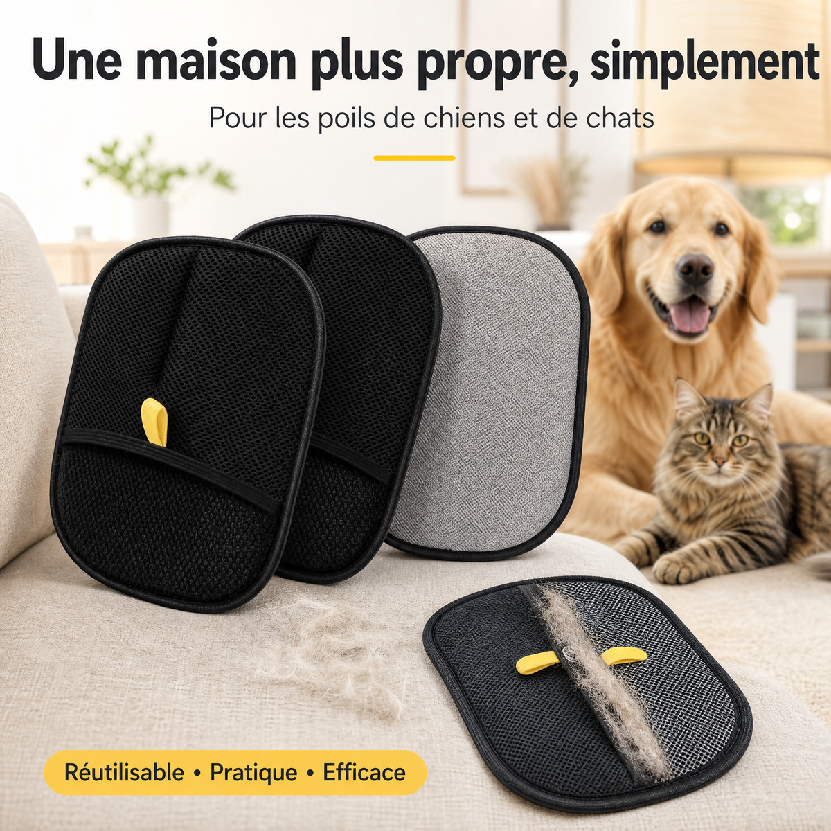Le Gant Magique Anti-Poils — Dites Adieu aux Poils en 30 Secondes